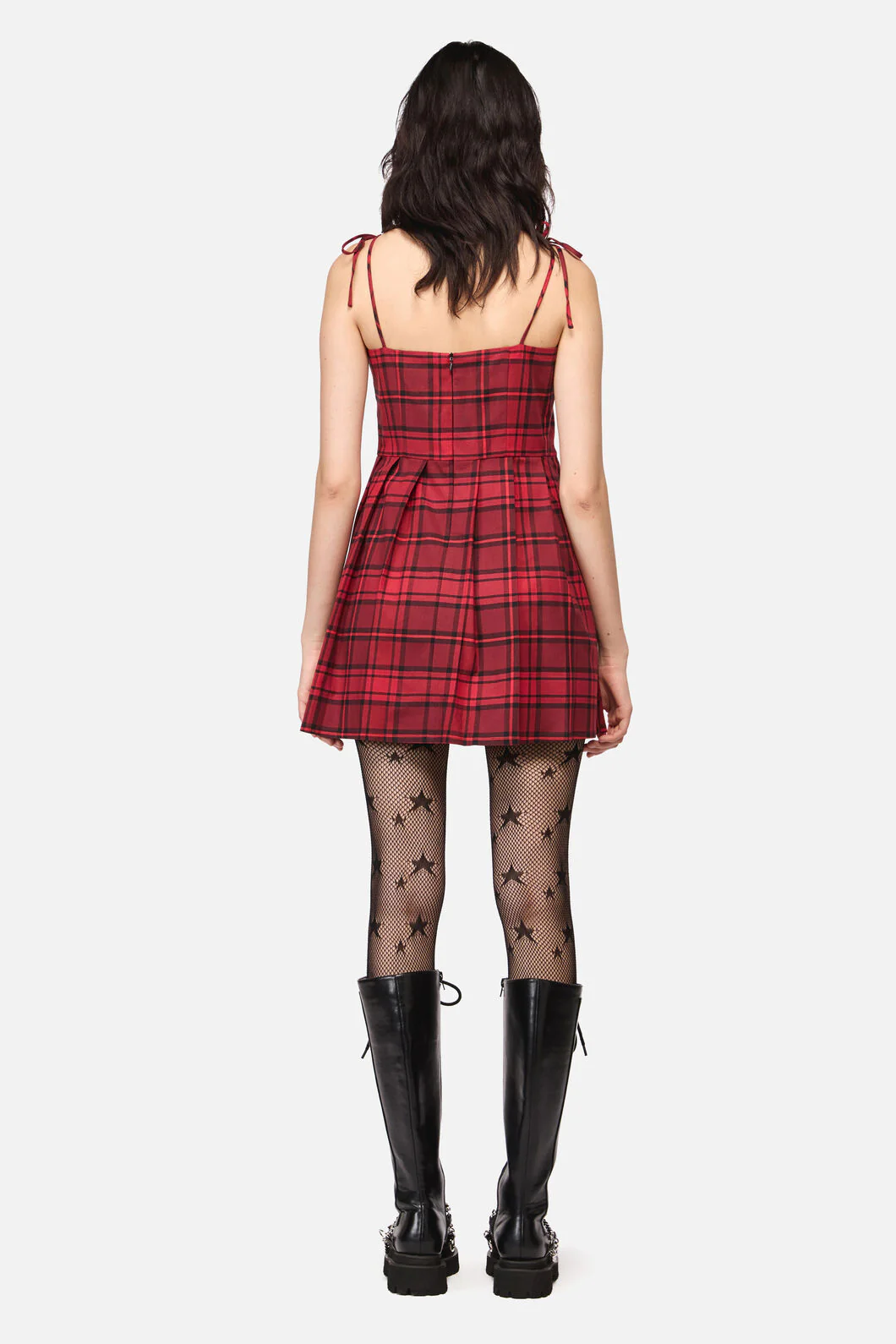 Over It Tartan Dress - Image 6