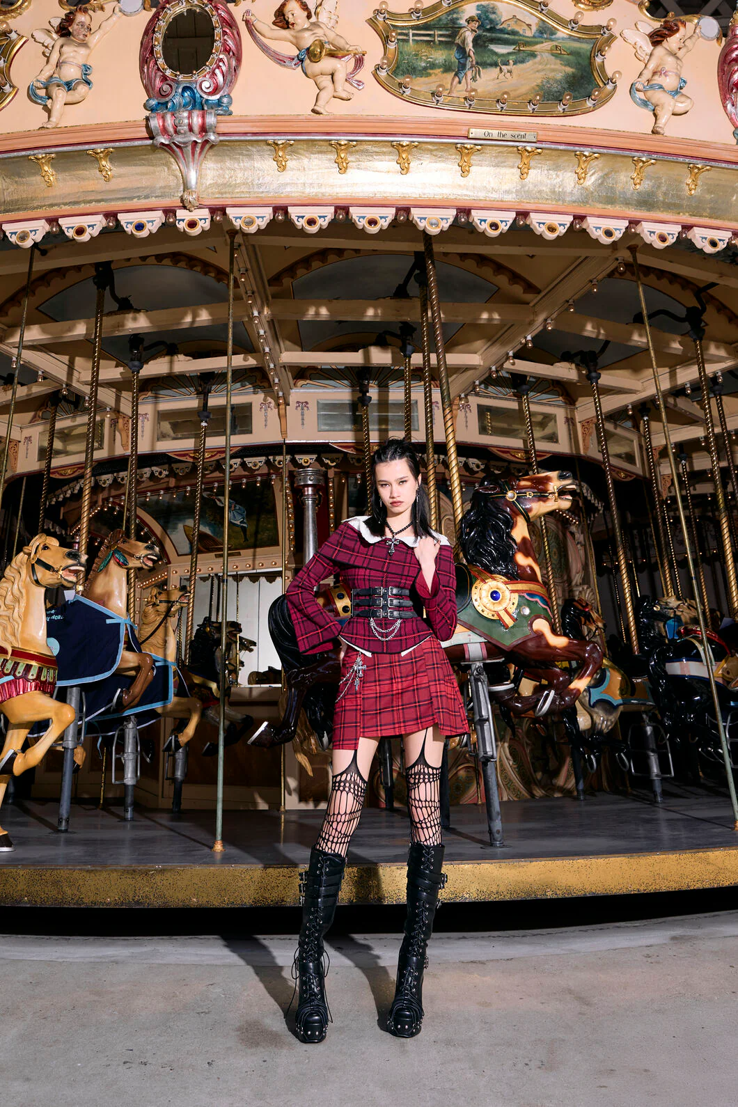 Over It Tartan Mini Skirt - Image 2