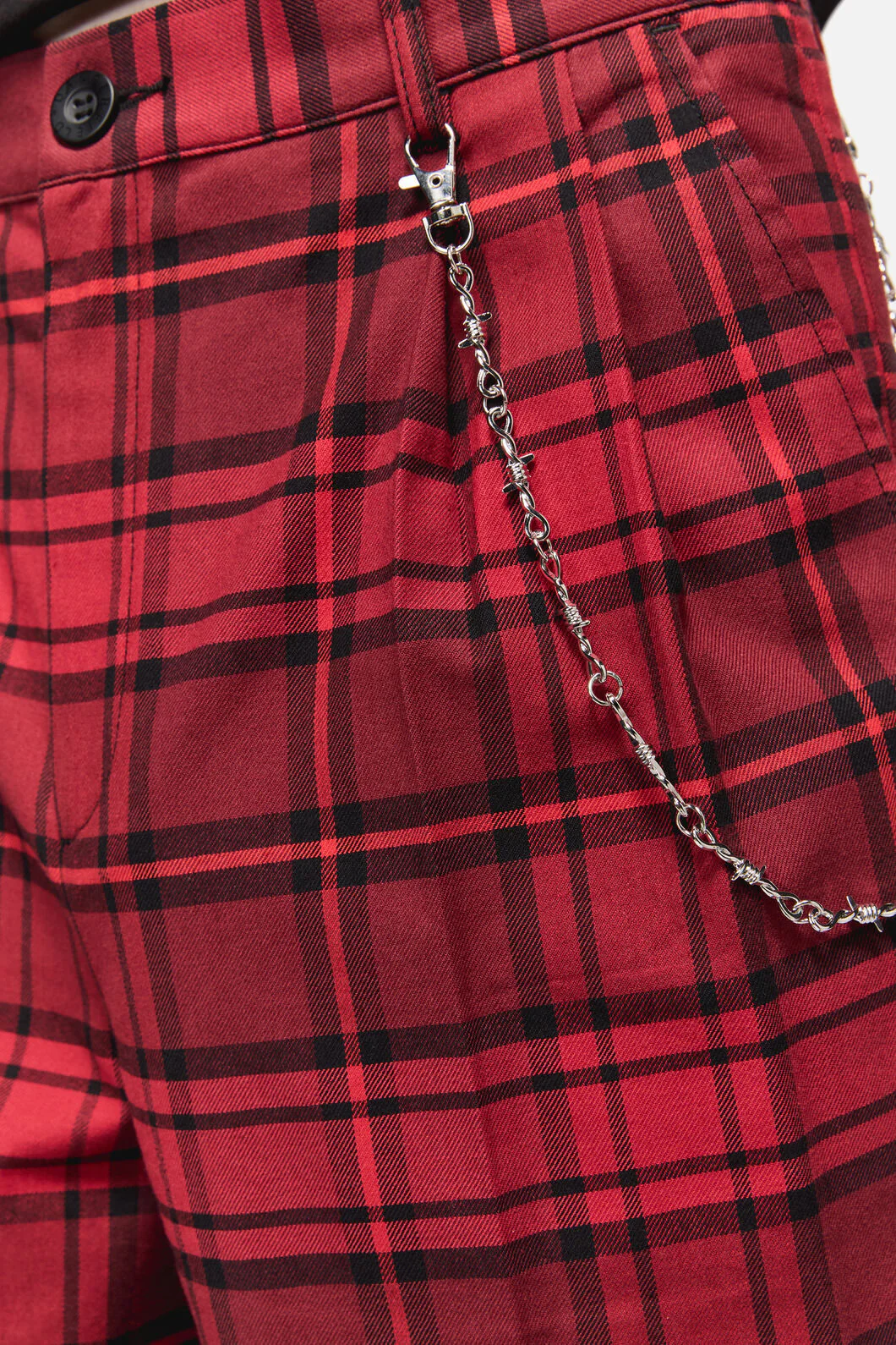 Over It Tartan Slim Fit Pants - Image 5