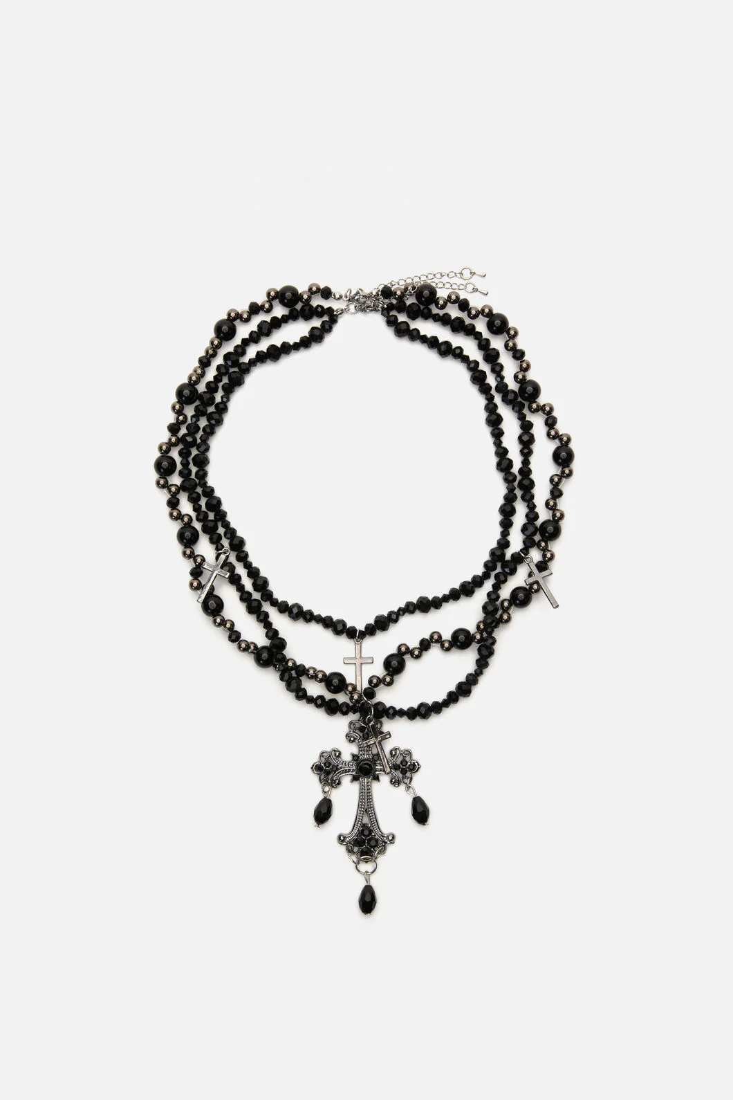 Oversized Layered Goth Necklac - Image 3