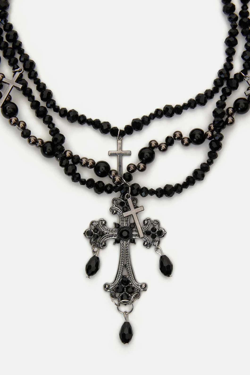Oversized Layered Goth Necklac - Image 4