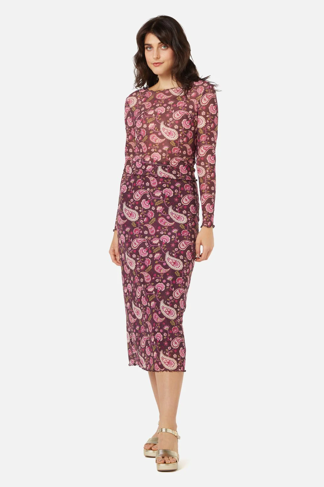 Paisley Mesh Skirt - Image 2