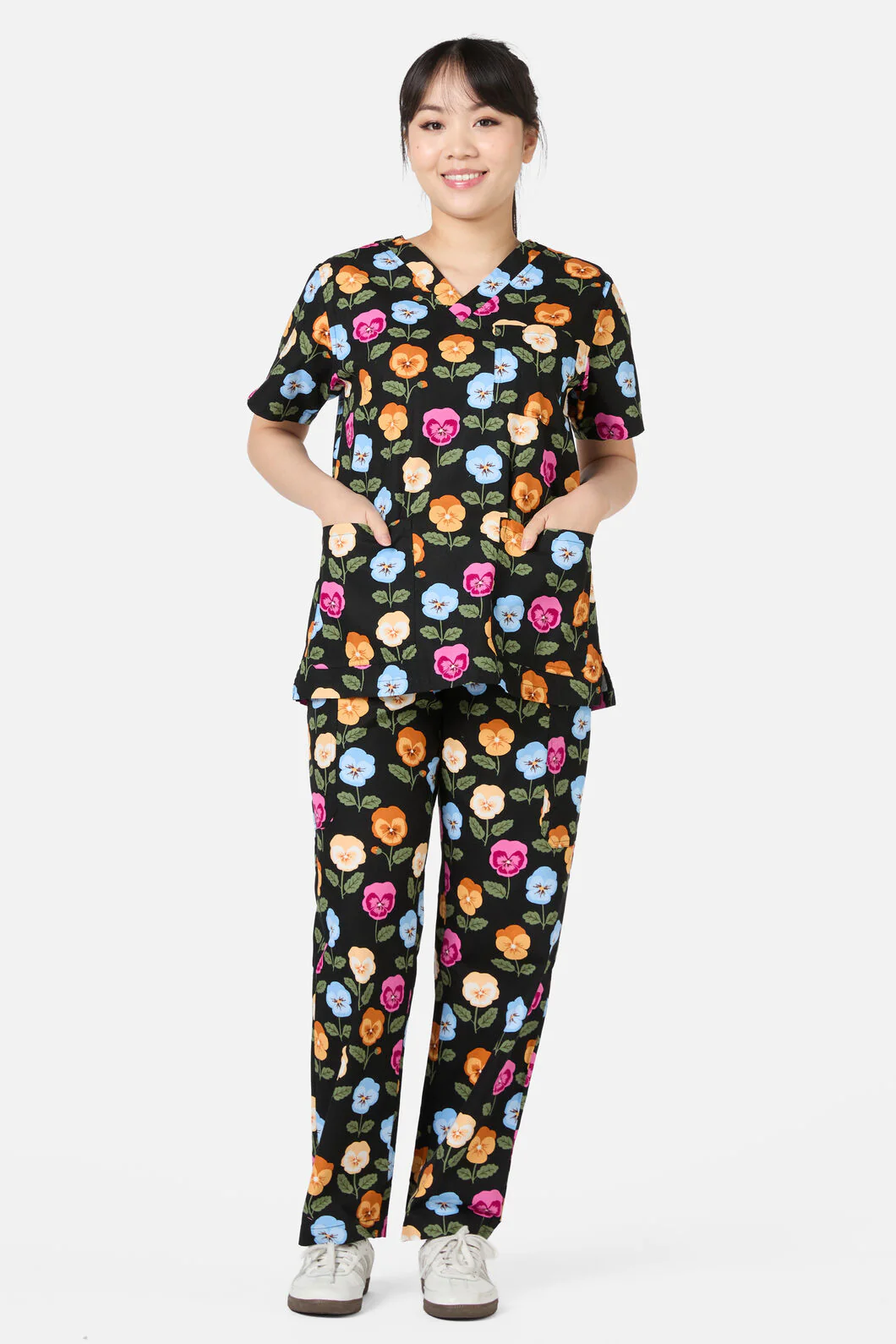Pansy Scrub Set - Image 2