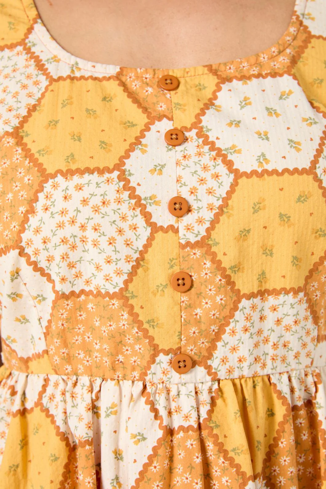 Patchwork Sleeved Mini Dress - Image 8