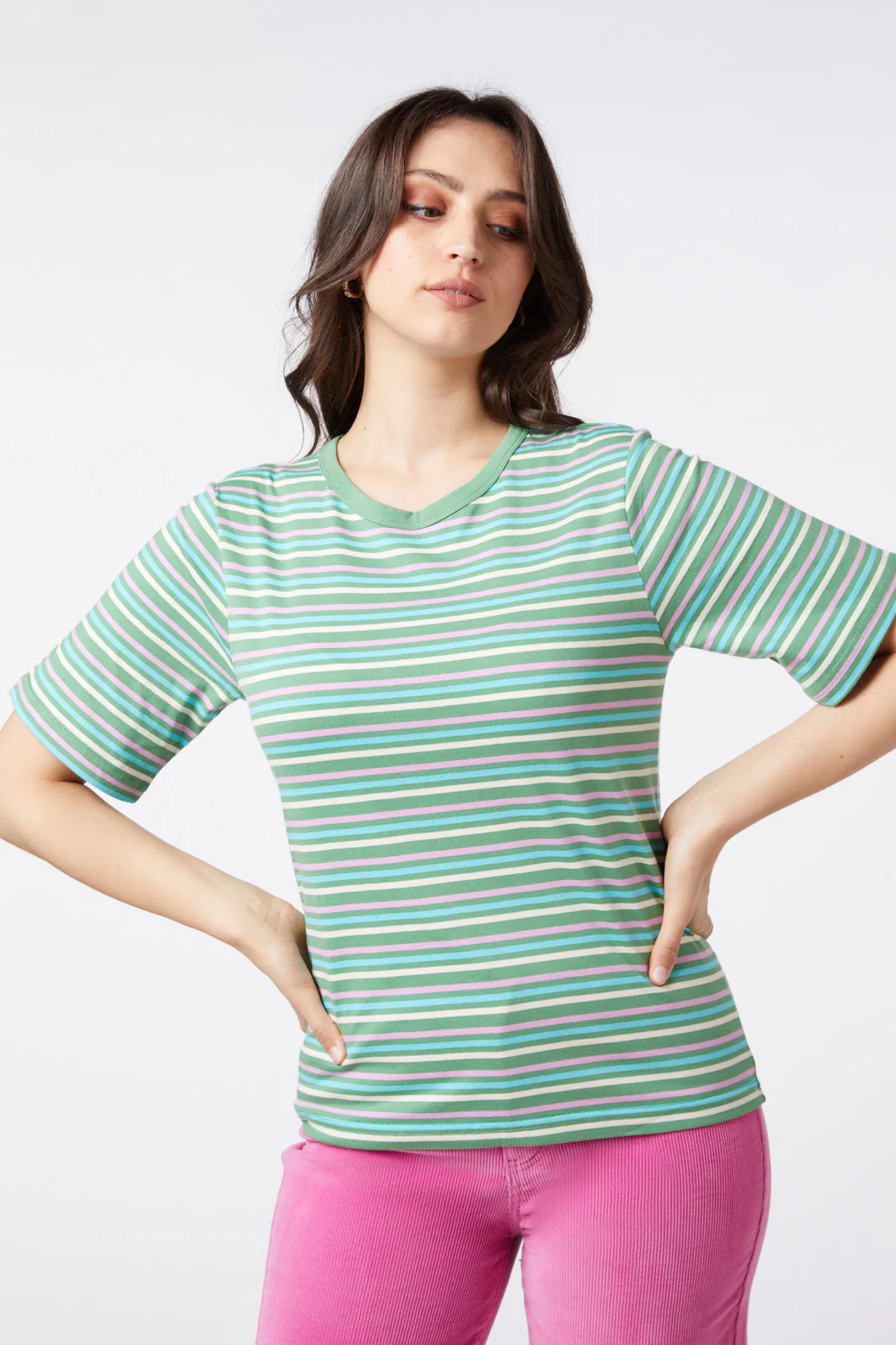 Pattie Stripe Tee - Image 6