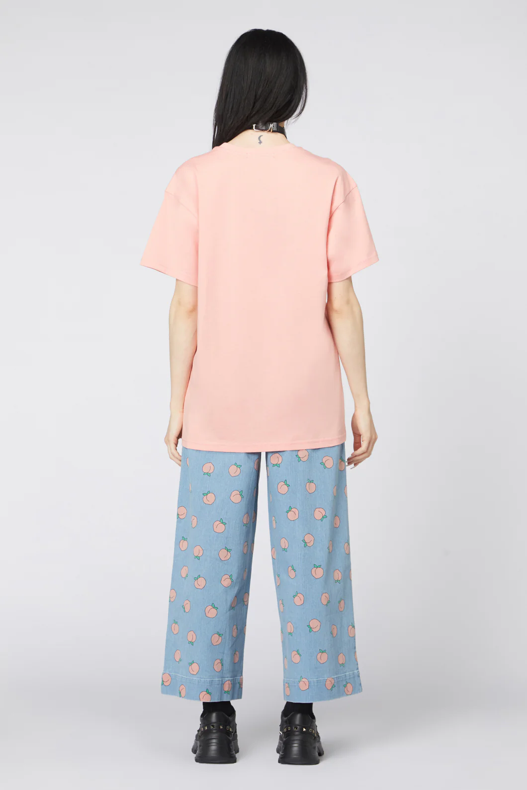 Peach Applique Cotton Tee - Image 4