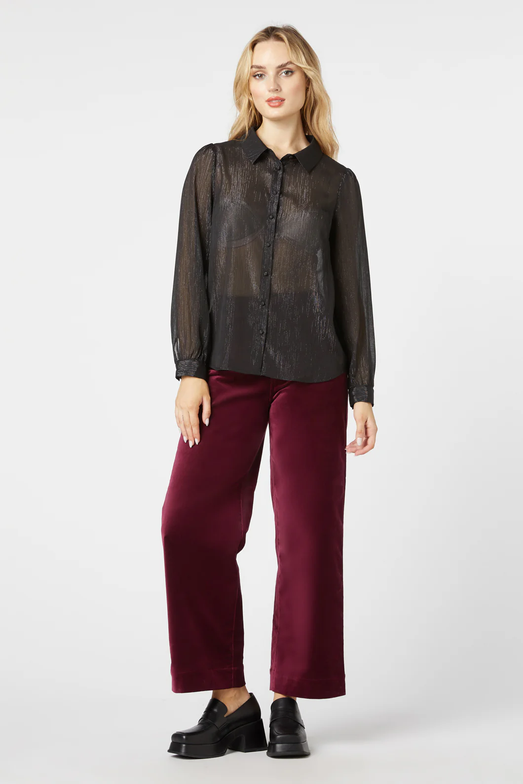 Pearl Glitter Blouse - Image 3