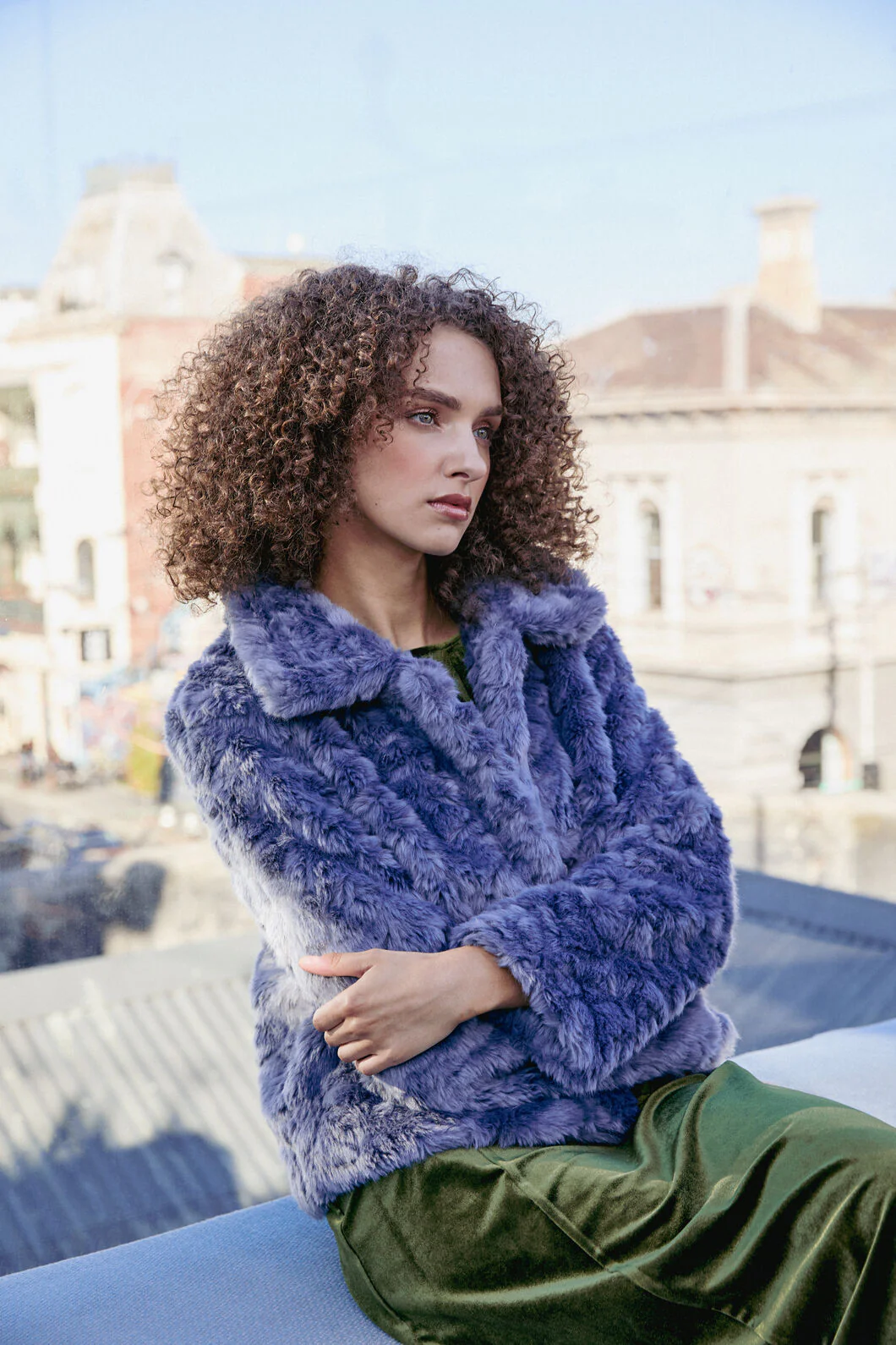 Penelope Faux Fur Jacket - Image 7