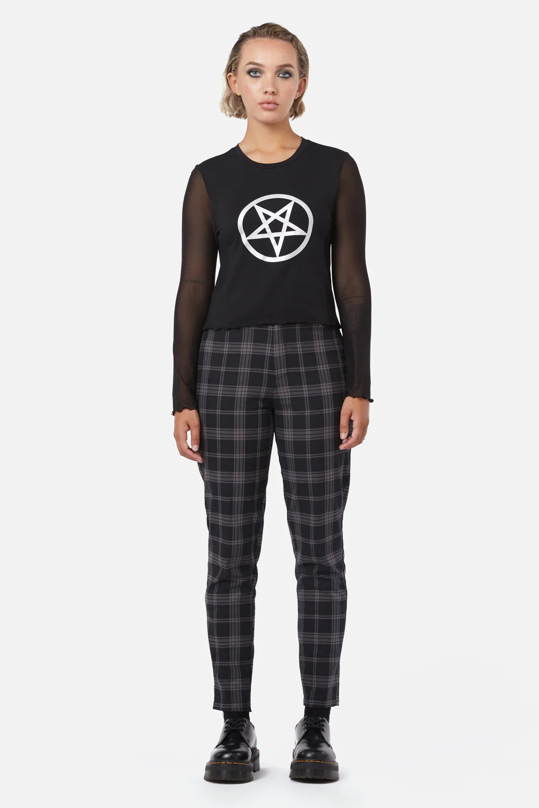 Pentagram Contrast Mesh Top - Image 3