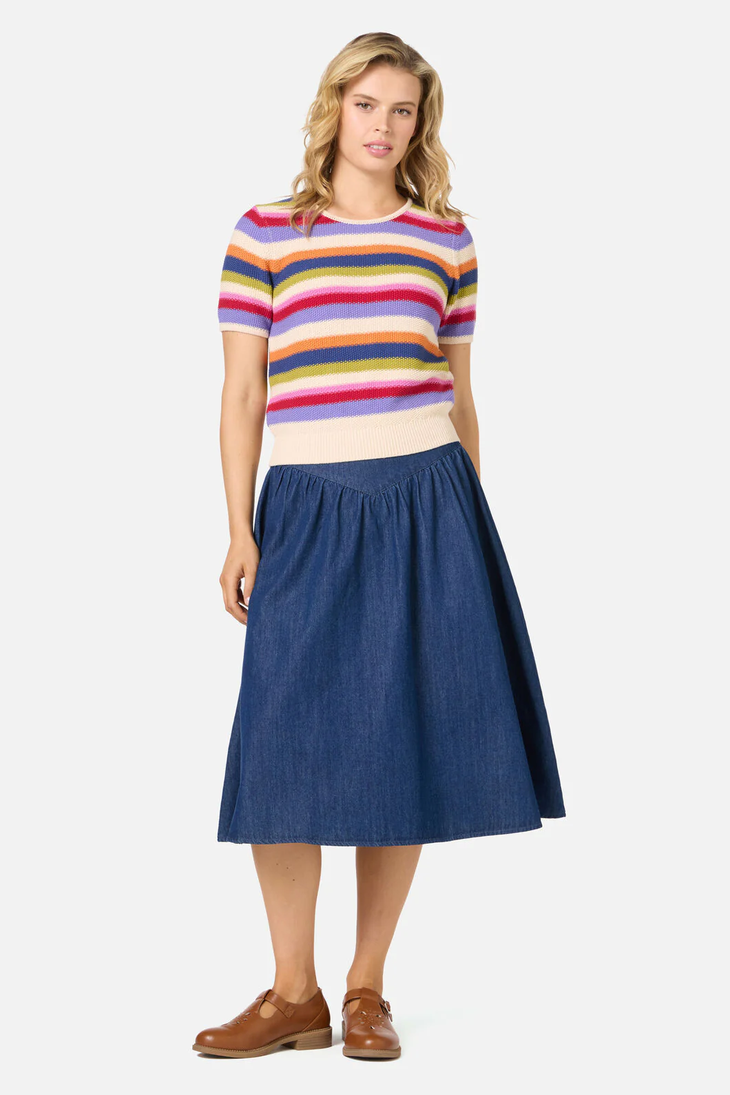 Perri Stripe Knit Top - Image 4