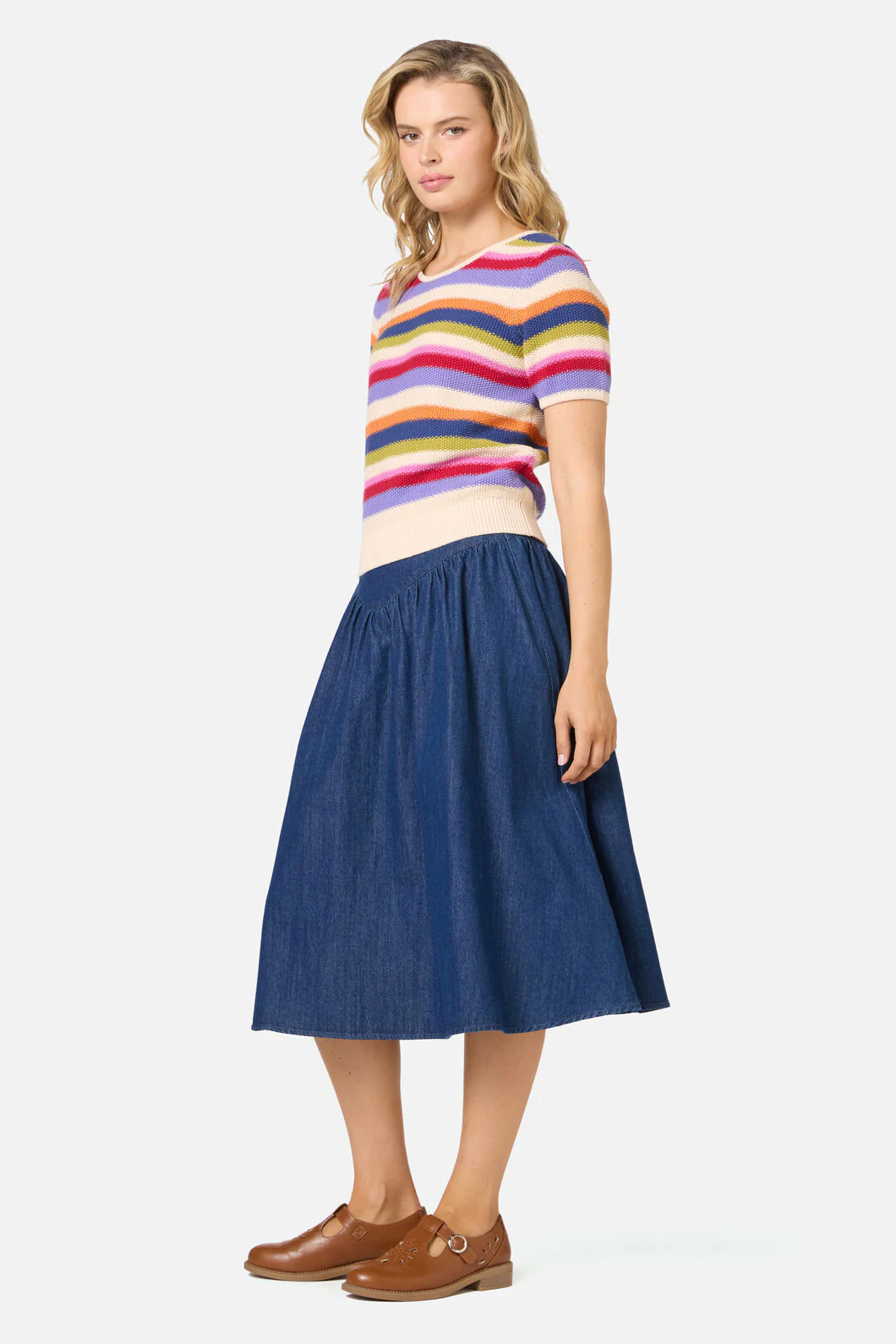 Perri Stripe Knit Top - Image 5