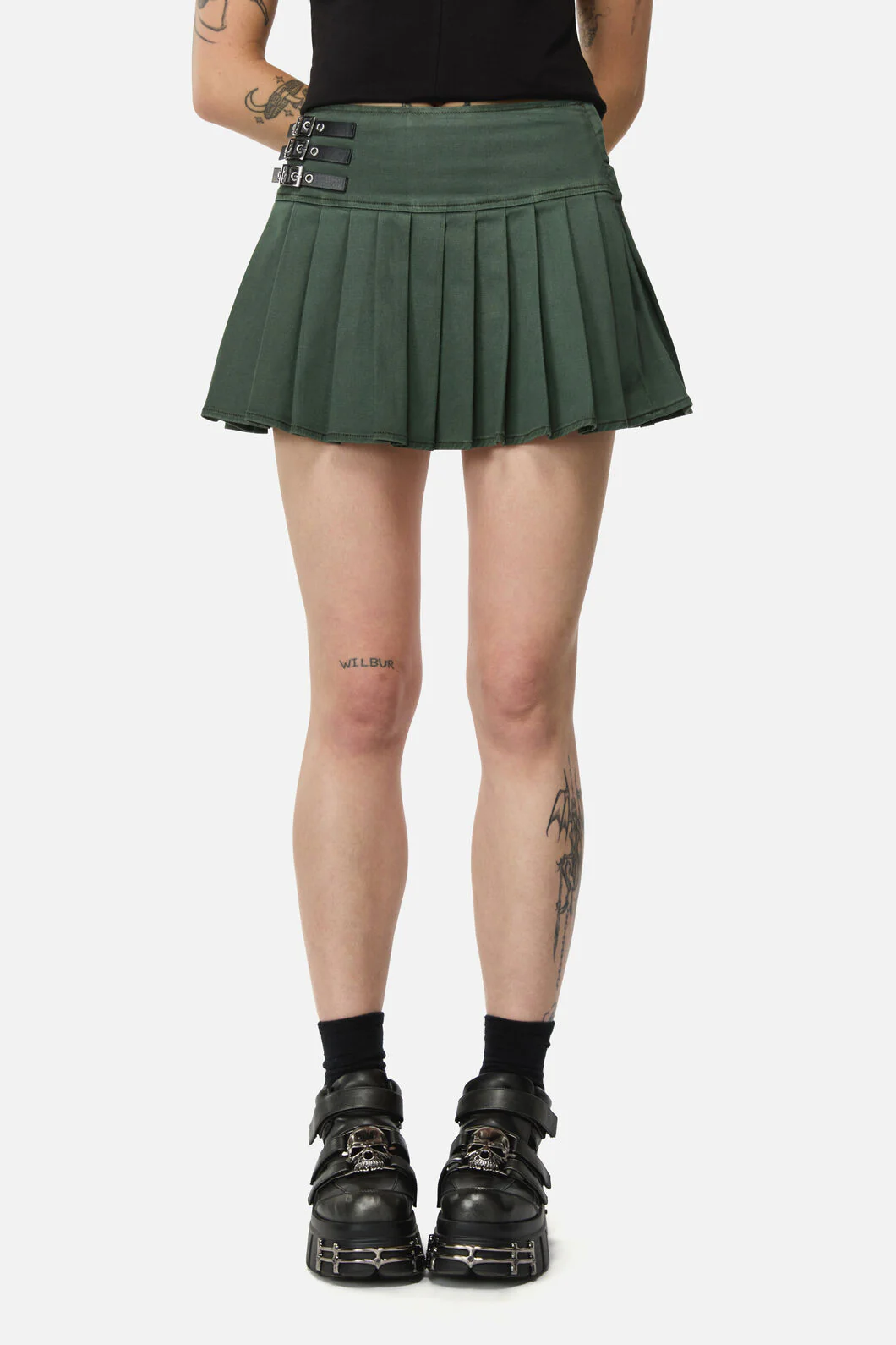 Pestilence Goth Trim Skort - Image 2
