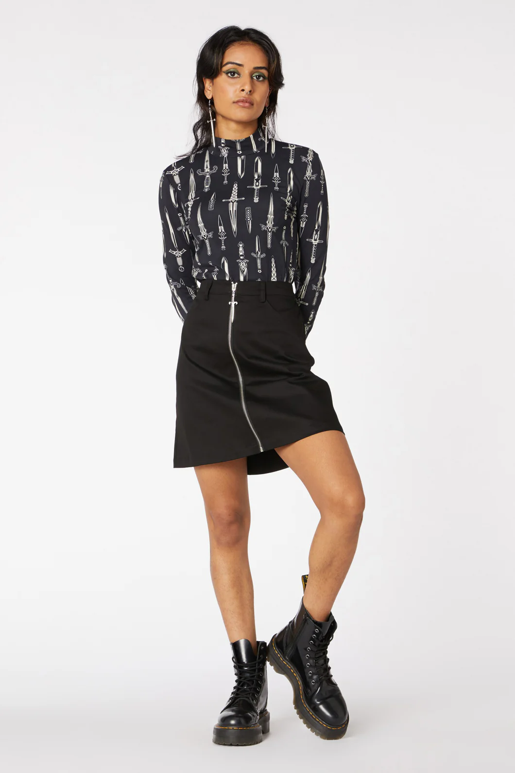 Pierce A Line Mini Skirt - Image 6