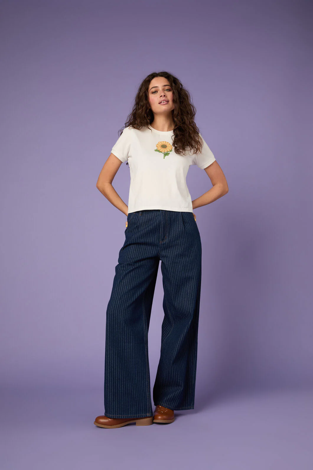 Pinstripe Relaxed Jean - Image 2