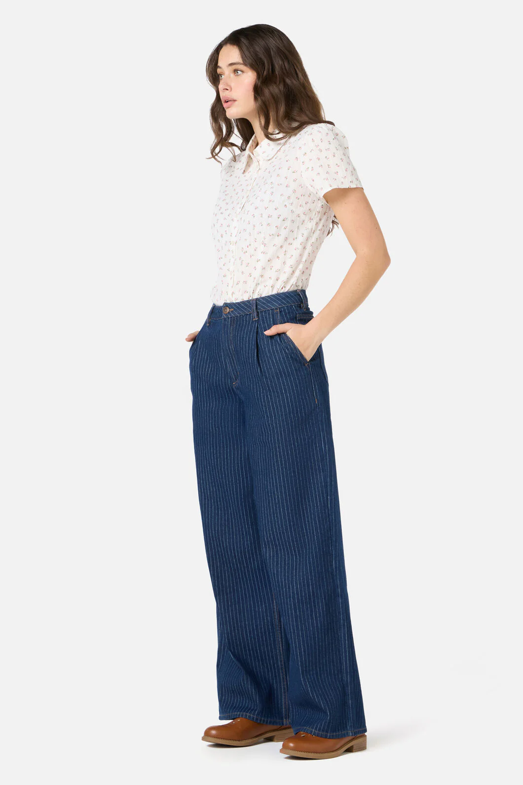 Pinstripe Relaxed Jean - Image 4