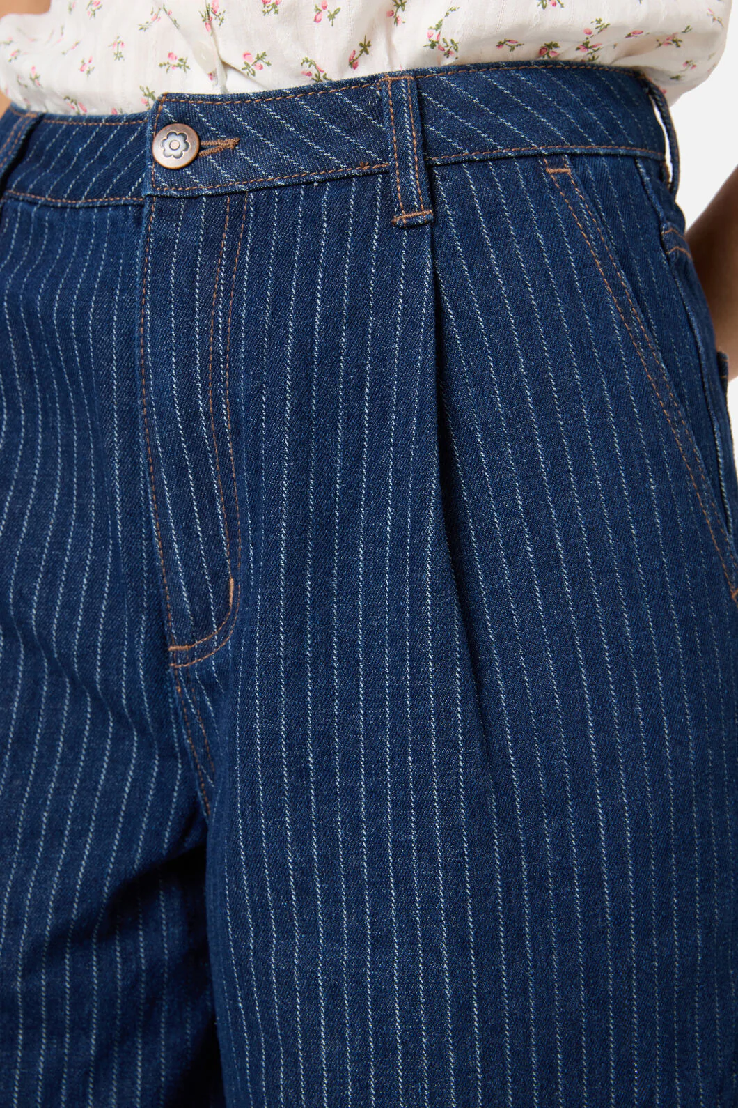 Pinstripe Relaxed Jean - Image 6