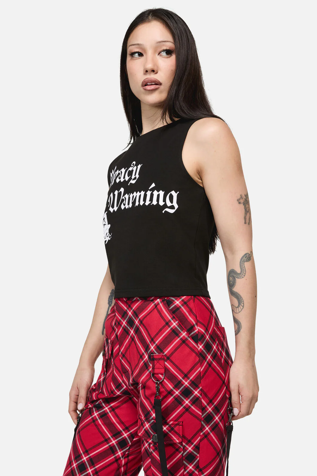 Piracy Print Punk Tank Top - Image 3