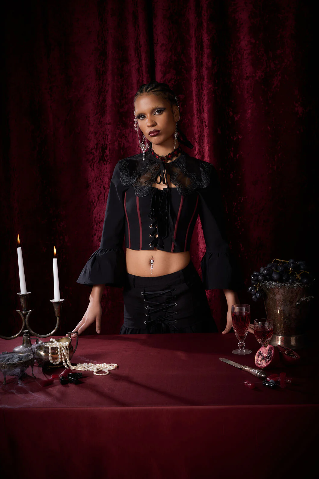Pirate Contrast Goth Corset - Image 5
