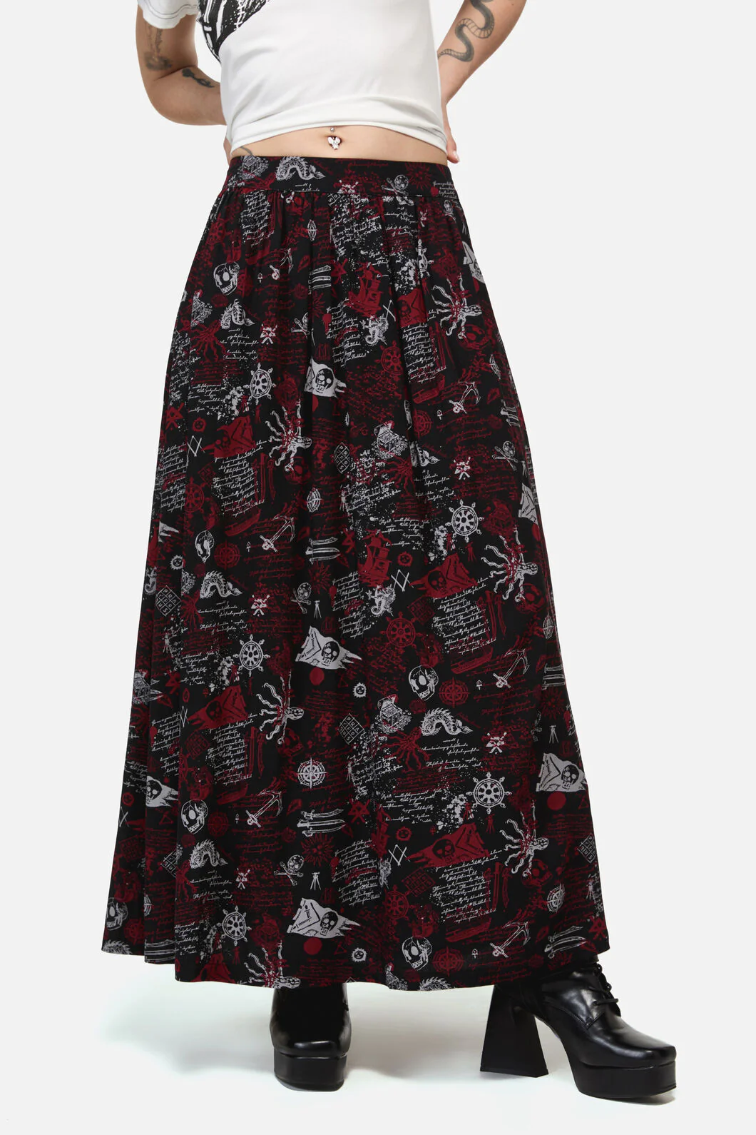 Pirate Punk Midi Skirt - Image 4