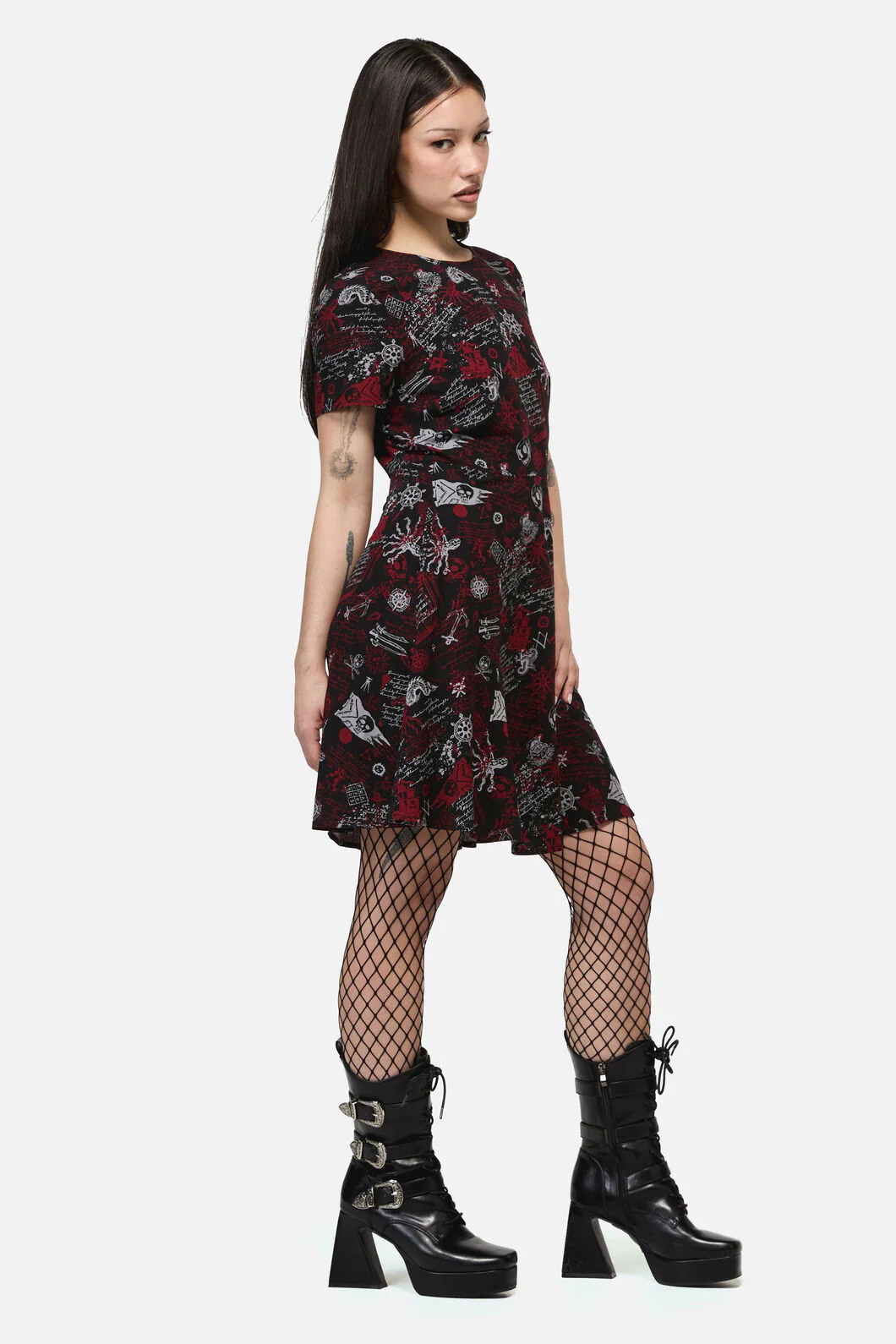 Pirate Punk Print Dress - Image 2