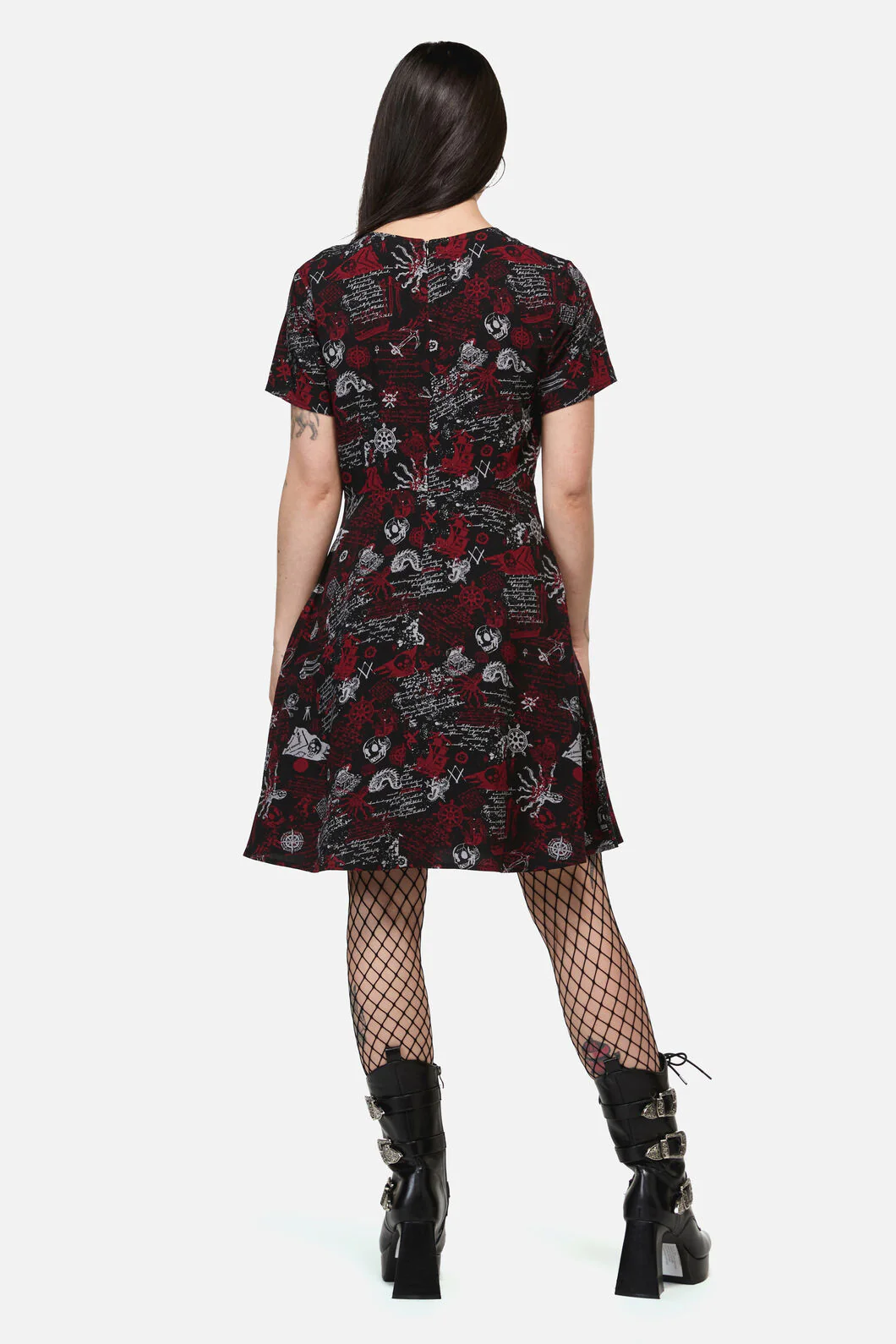 Pirate Punk Print Dress - Image 3