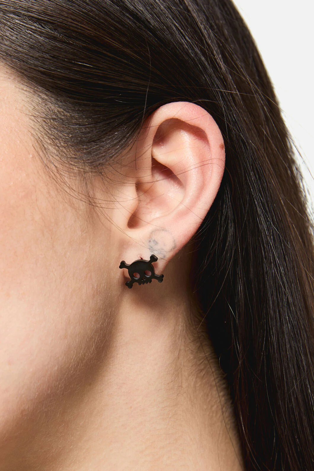 Pirate Skull Stud Earrings - Image 2