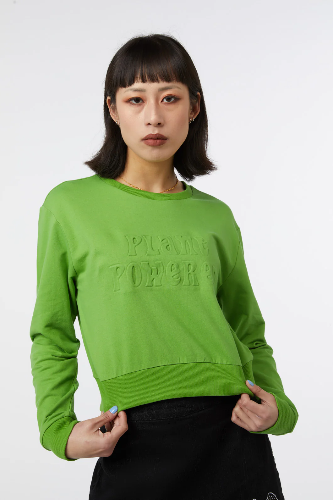 Plant Embossed Sweater - Image 6