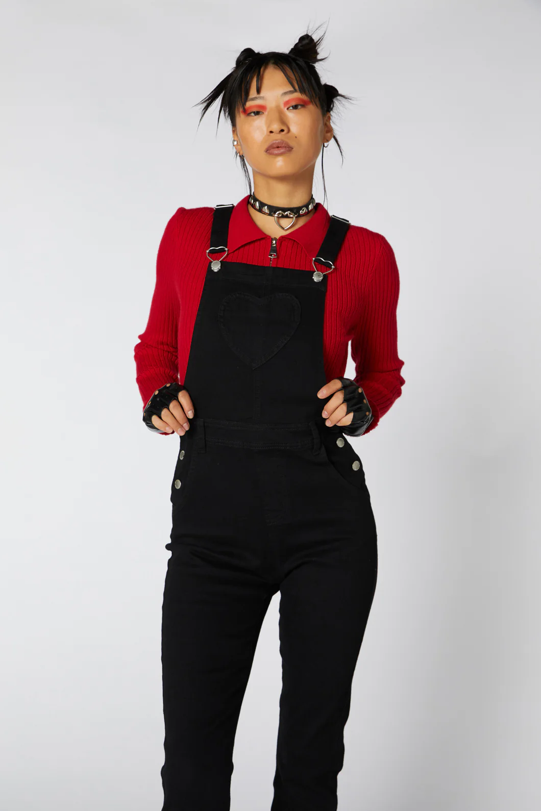 Pocket Heart Denim Overall - Image 3