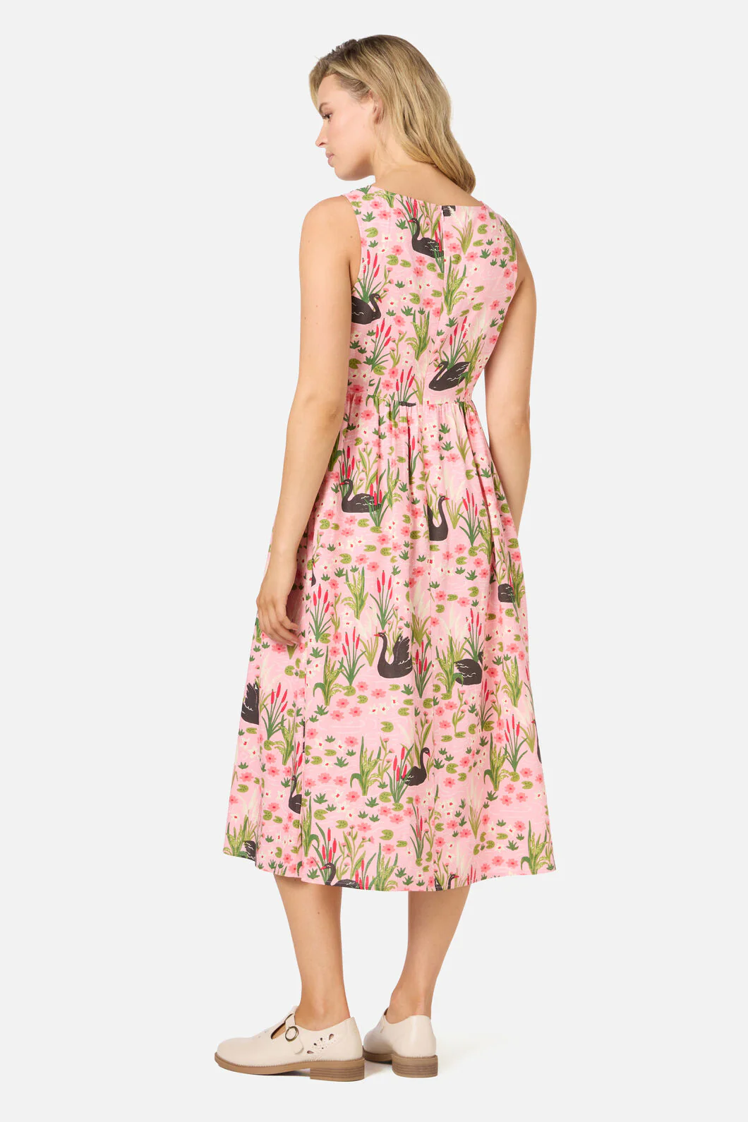 Pretty Swan Midi Dress - Image 7