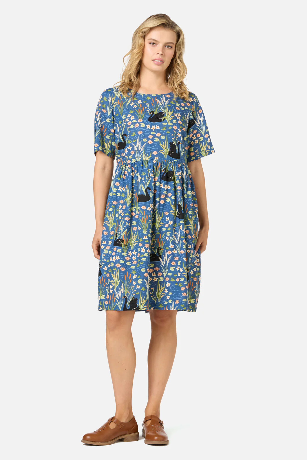 Pretty Swan Smock Dress - Image 2