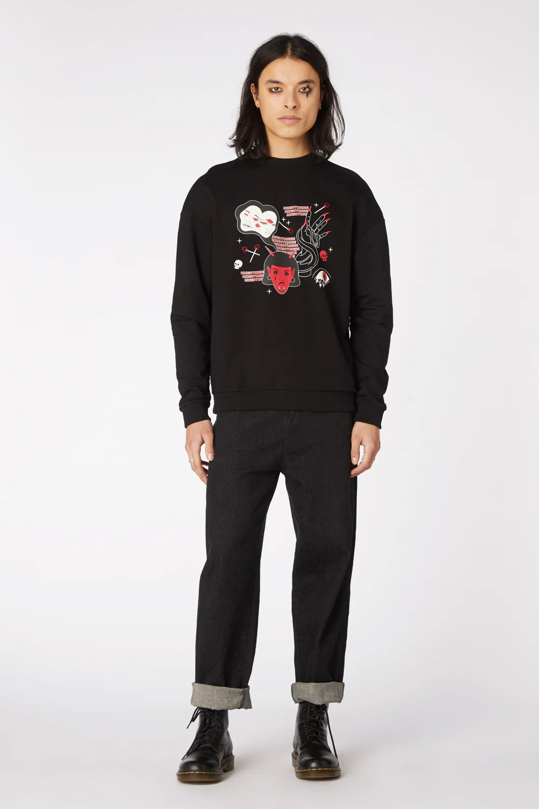 Print Goth Sweater - Image 3