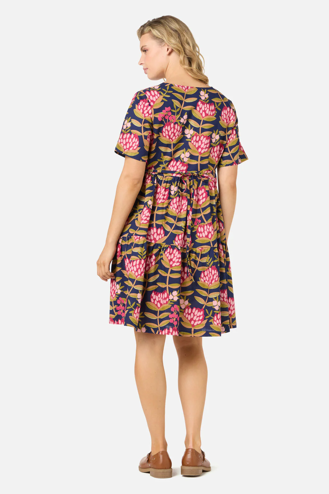 Protea Flower Smock Dress - Image 4
