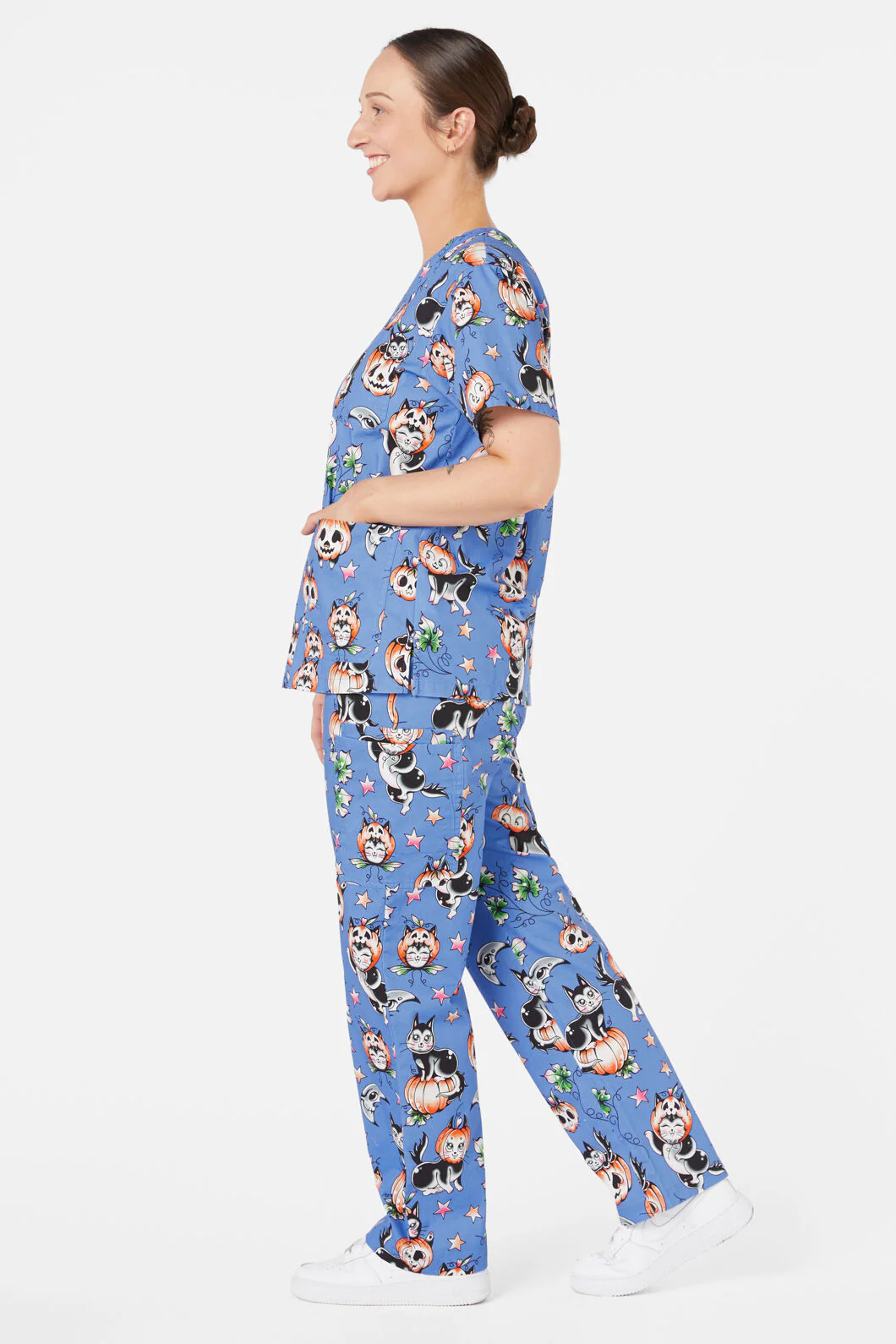 Pumpkin Kitty Scrub Set - Image 9