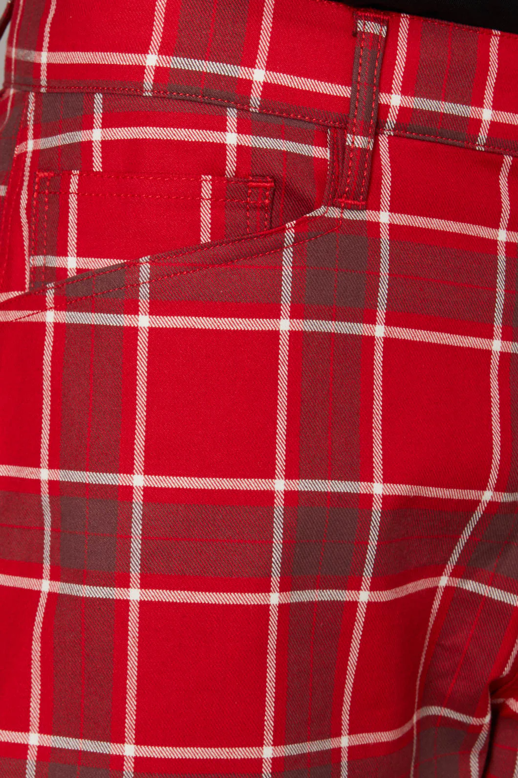 Punk Red Tartan Unisex Short - Image 5