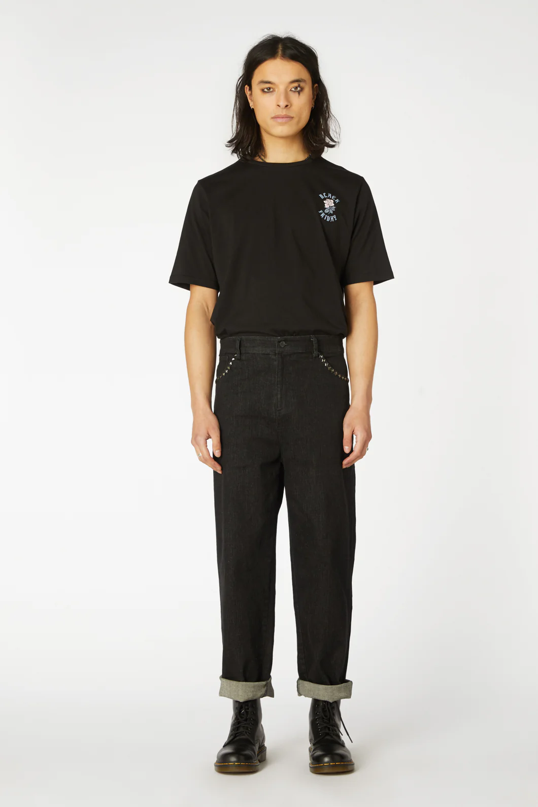 Punk Stud Denim Jeans - Image 6