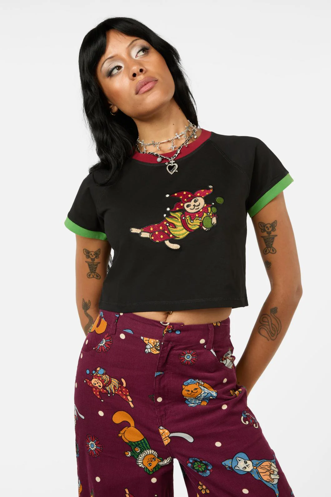 Puppet Show Contrast Raglan Tee - Image 5