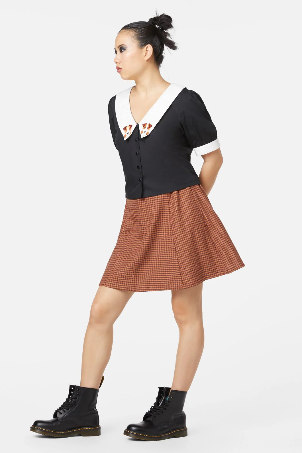 Puppy Embroidery Blouse - Image 3