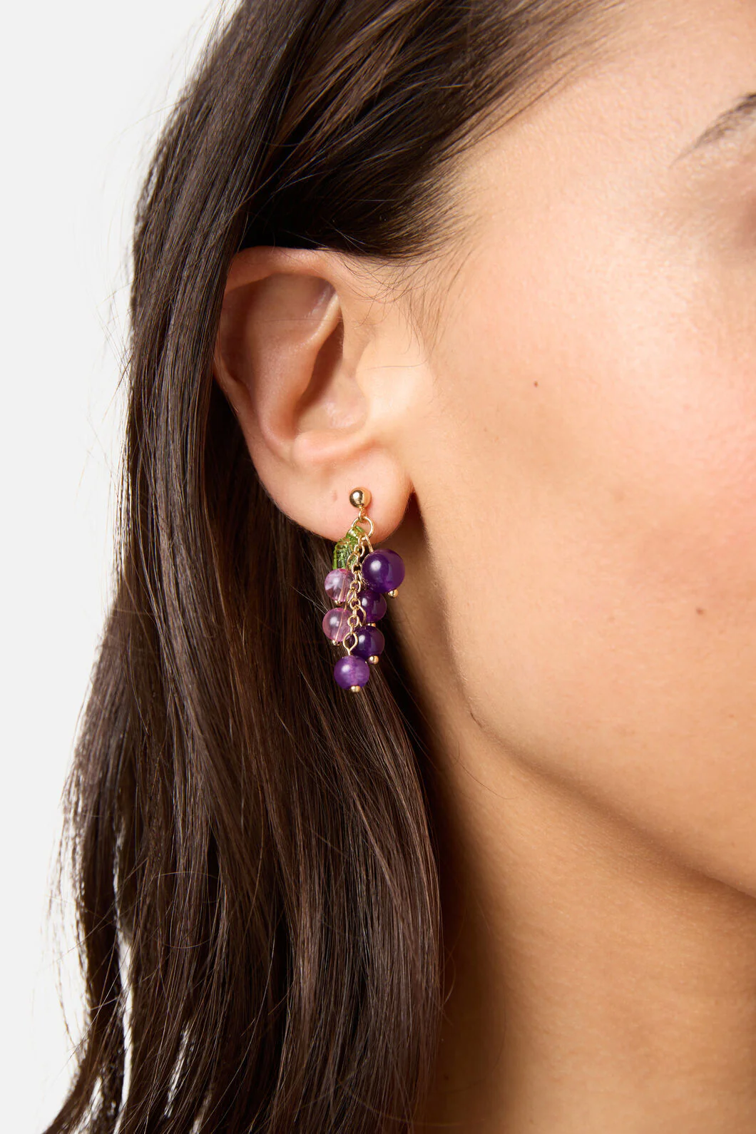 Purple Grape Earrings - Image 2