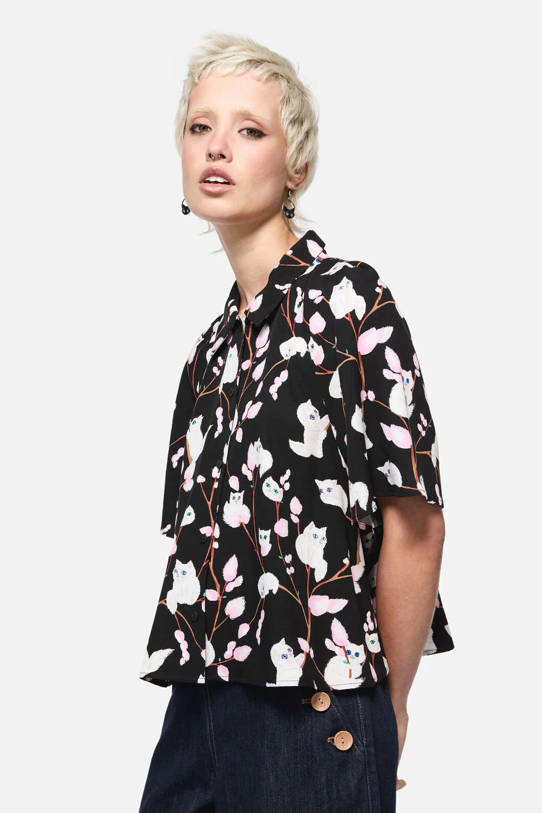 Pussy Willow Printed Blouse - Image 2