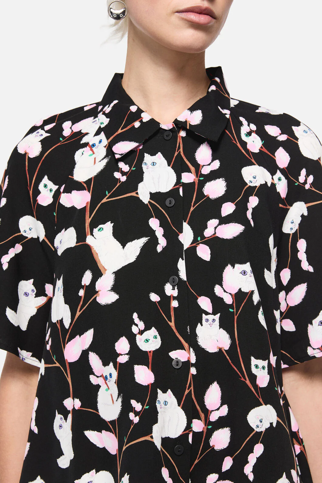 Pussy Willow Printed Blouse - Image 4