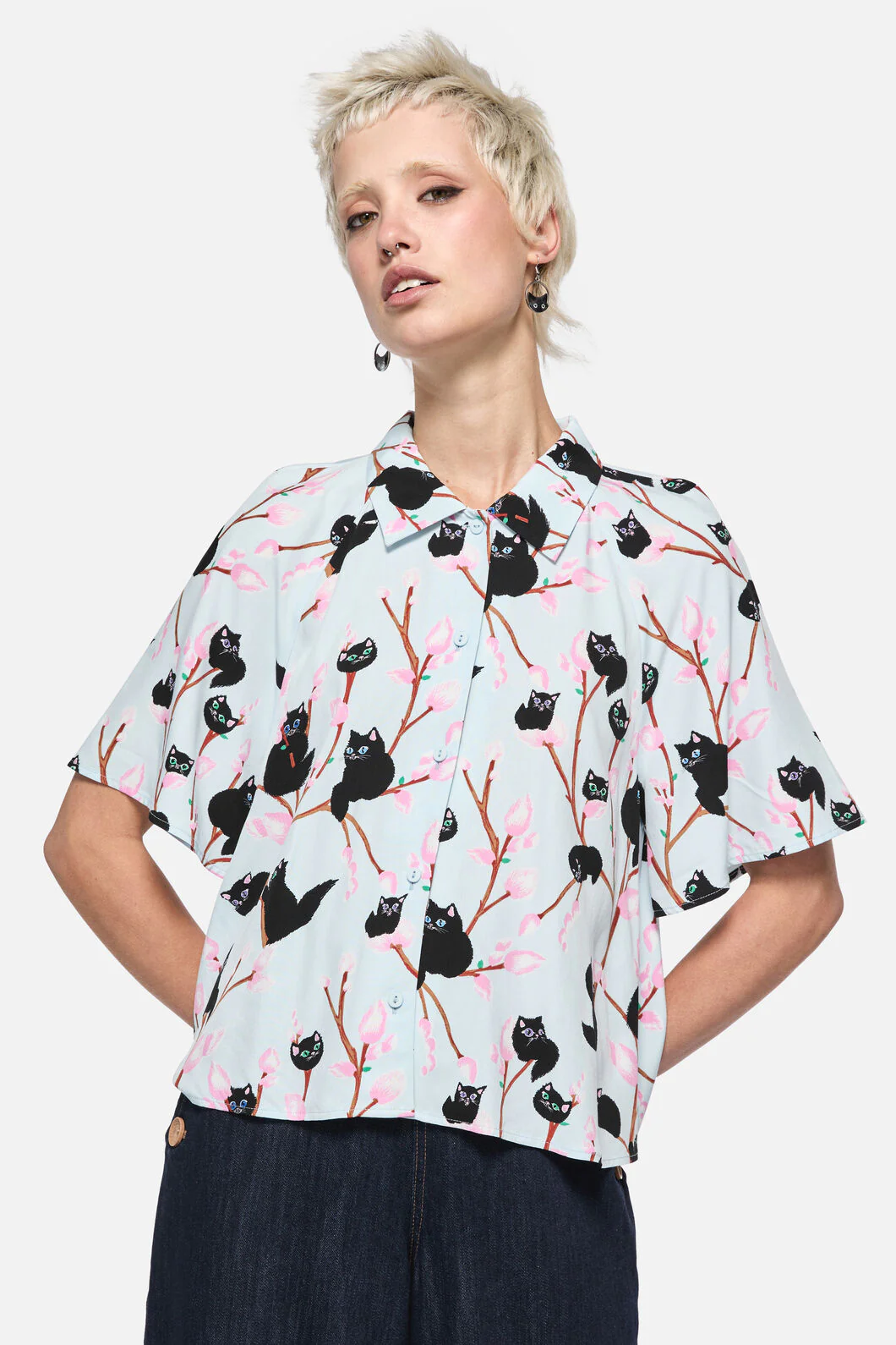 Pussy Willow Printed Blouse - Image 9