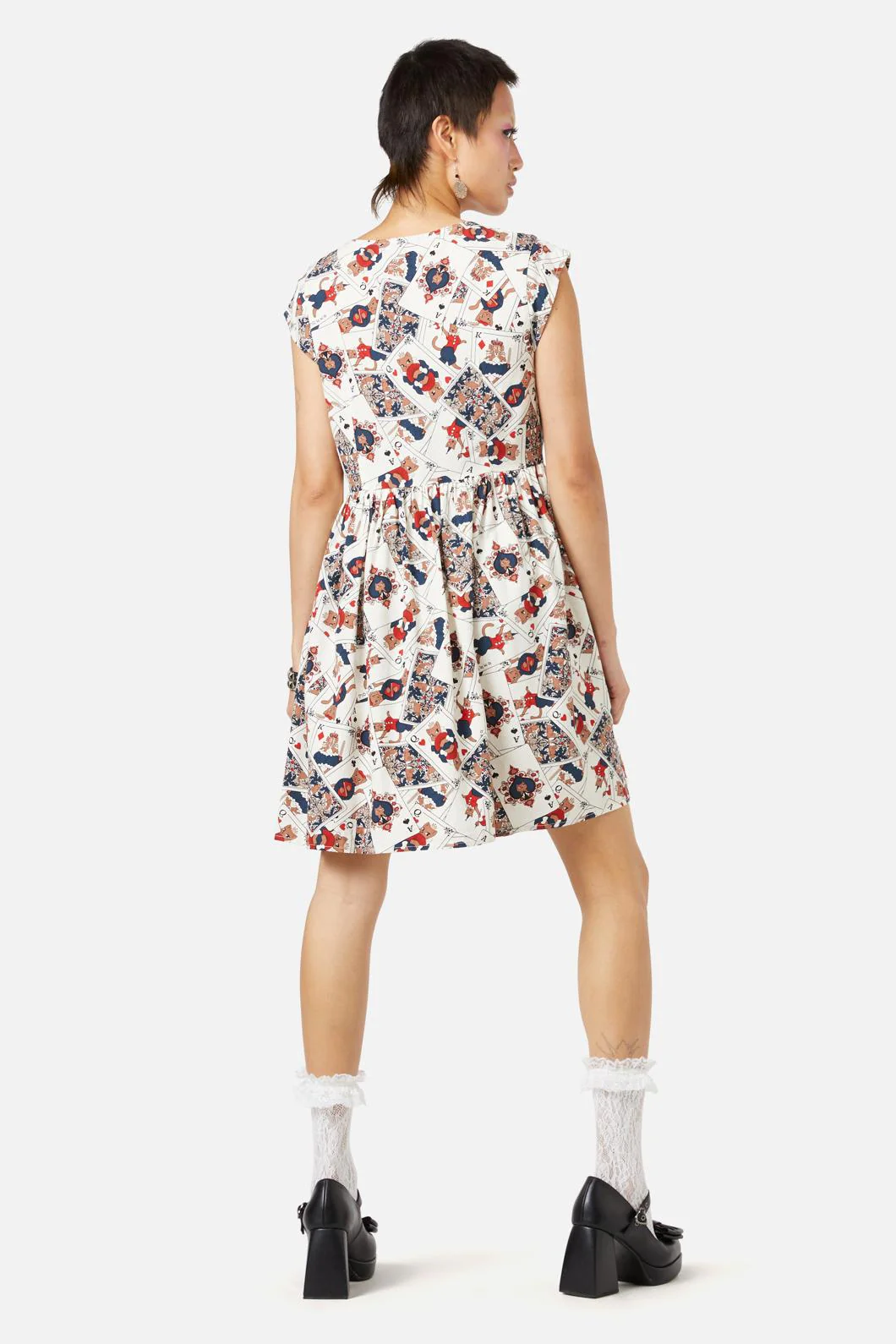 Queen Of Cats Print Dress - Image 5