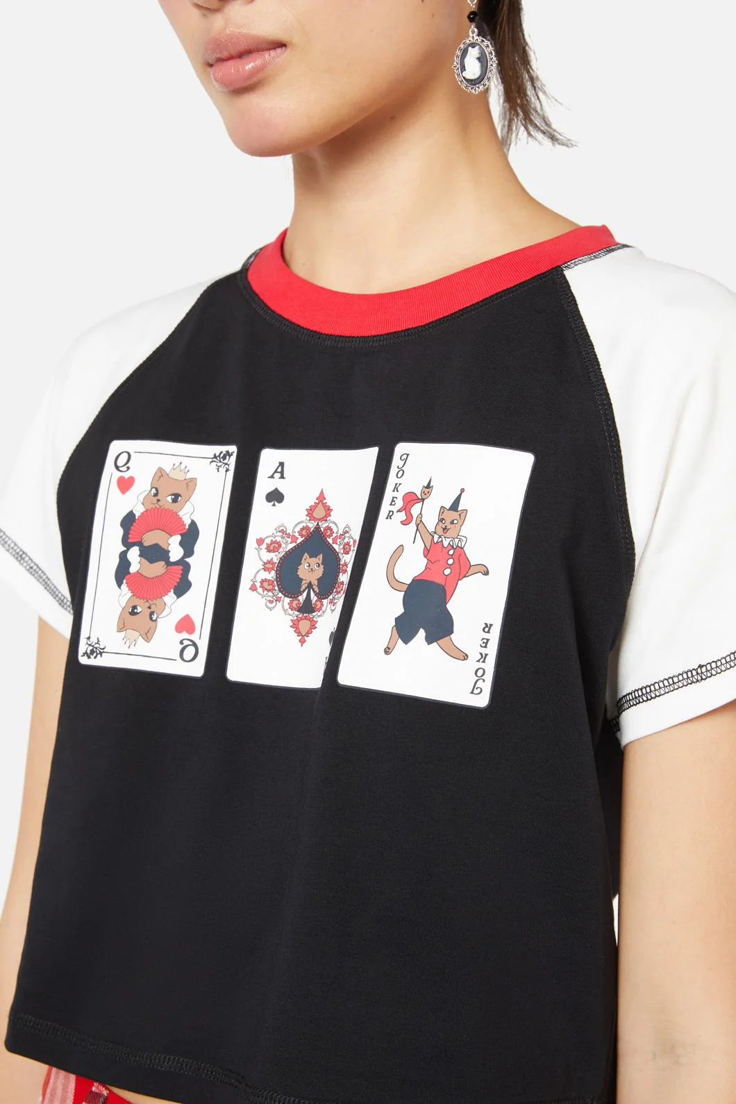 Queen Of Cats Raglan Tee - Image 5