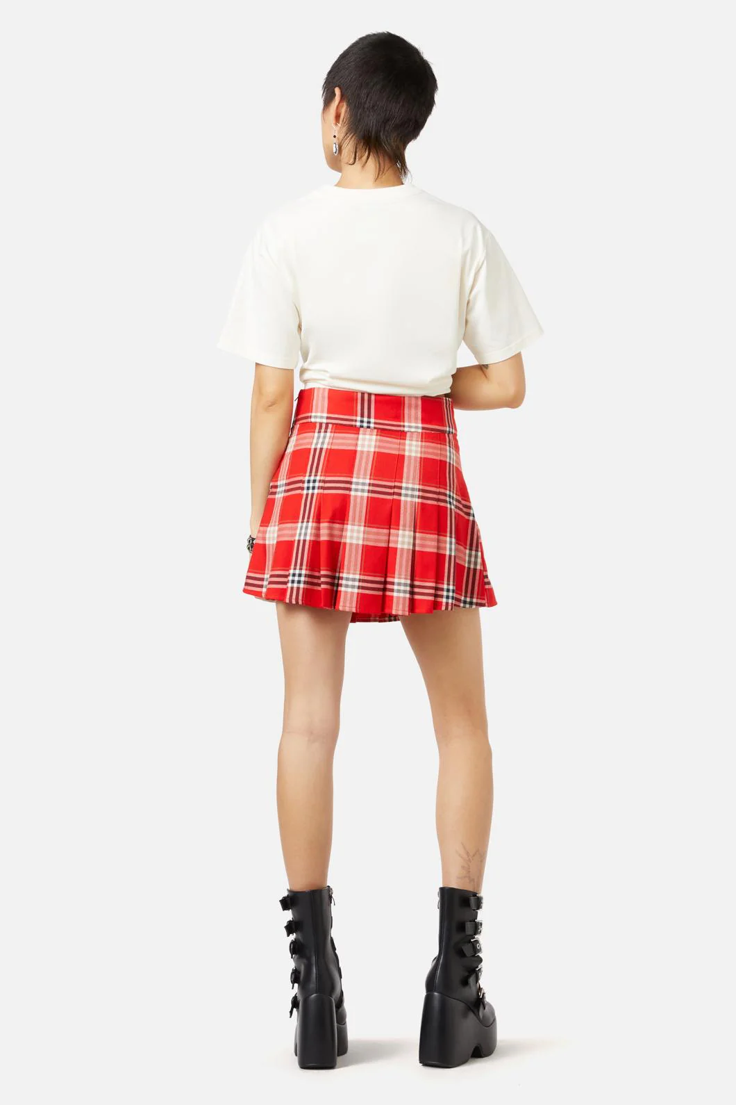Queen Of Cats Tartan Skort - Image 6