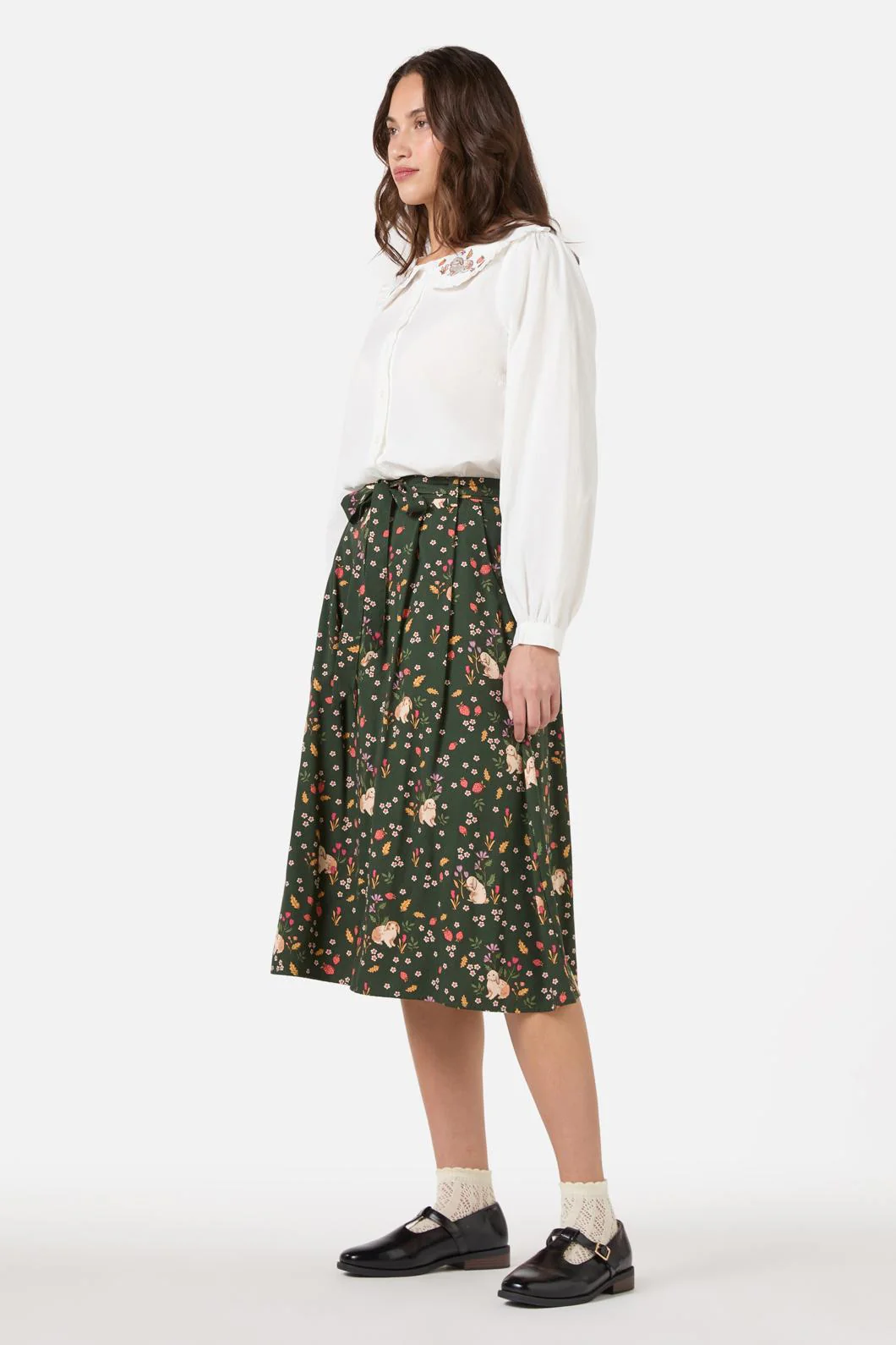 Rabbit Embroidered Blouse - Image 4