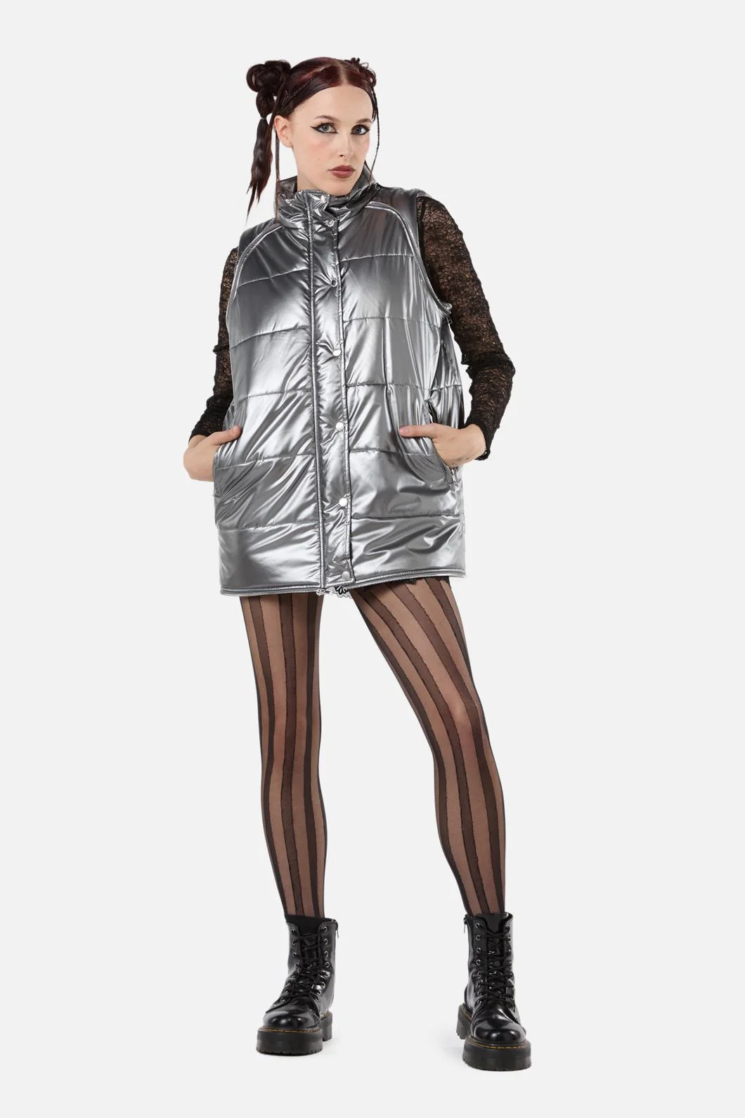 Radioactive Raver Puffer Coat - Image 4