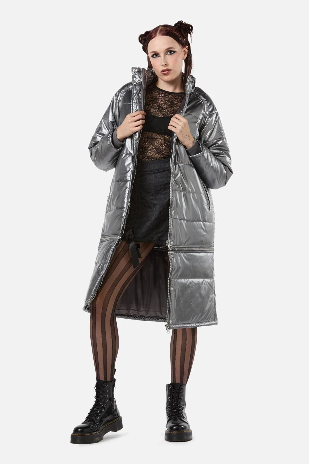 Radioactive Raver Puffer Coat - Image 6