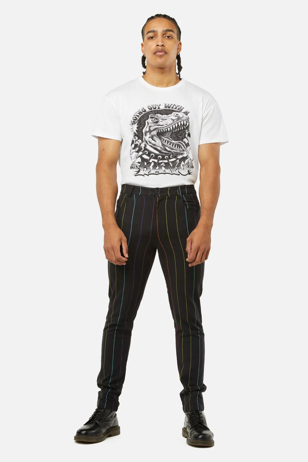 Rainbow Pinstripe Skinny Pants - Image 3