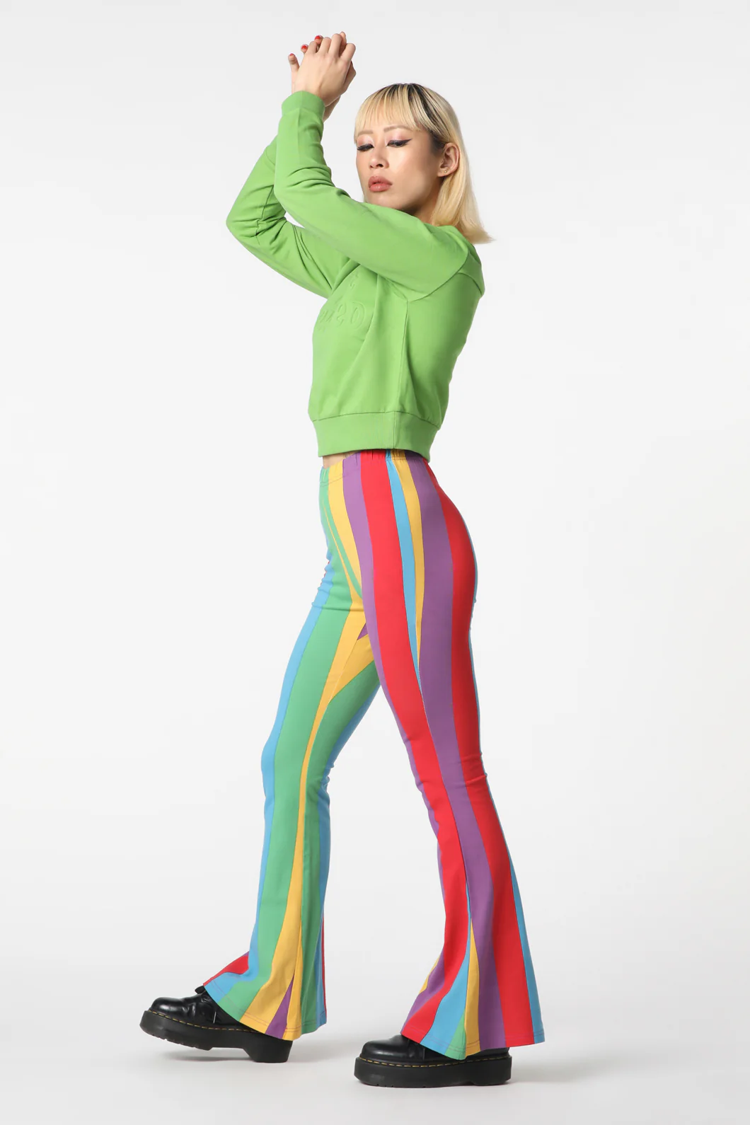 Rainbow Stripes Flare Pant - Image 3