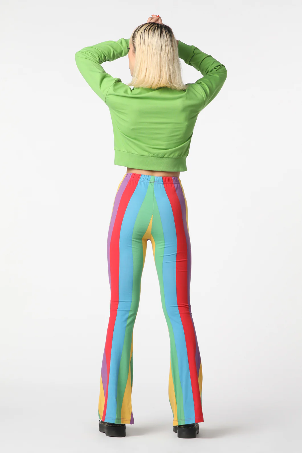Rainbow Stripes Flare Pant - Image 4